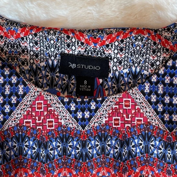 AB Studio Colorful Sleeveless Dress - Picture 5 of 7